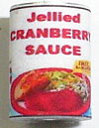 Dollhouse Miniature Cranberry Sauce-Can